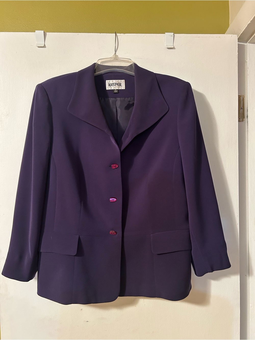 Kasper Deep Purple Women's Blazer Jacket